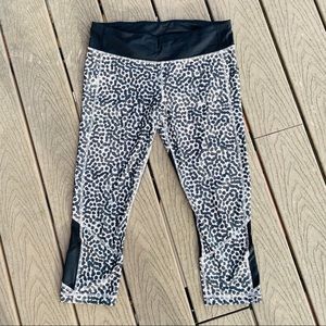 Lululemon Pace Rival Crop Ace Spot Grain Black